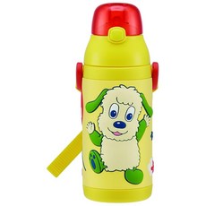 Skater 스케이터 스테인리스 어린이용 물통 380ml 스트로 3D 멍멍이와 친구들 SSPV4