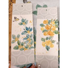 手繪國畫書簽 花鳥魚蟲題材 7x21cm 宣卡紙, 參考詳情頁