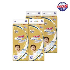 군기저귀 프리미엄 밴드 대형(L) 36P x 4팩, 4개