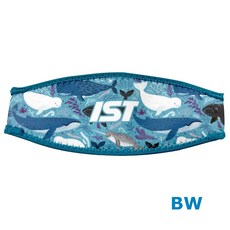 IST 面鏡帶護髮套，潛水護髮神器，防止頭髮纏繞，舒適潛水體驗，多色可選, 1個, 藍鯨(BW)