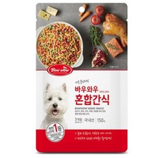 바우와우 혼합 강아지 간식 350g, 혼합맛, 5개