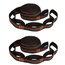 캠핑용 트리 해먹 스트랩 야외용 강화 폴리에스터 헤비 듀티 키트 조절 빠른 설치, 1. Orange 2pcs