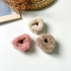 미니 삼각 헤어 집게핀 악세서리 스타일링용, 브라운