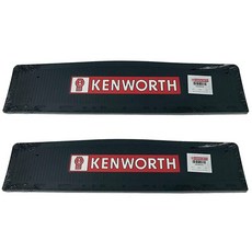 Kenworth Motors 15.2cm x 61cm(6인치 x 24인치) OEM 세미 트럭 고무 머드 플랩 쿼터 펜더 플랩-2개 세트, Kenworth Motors 15.2cm x 61cm(