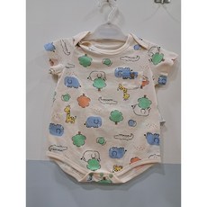 해피랜드 무형광인증 동물 가득 무무 반소 바디슈트 HZ3-10205