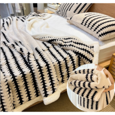 앨오앤지 도톰 양면 극세사 양털담요 사계절 무릎담요 소파담요 이불