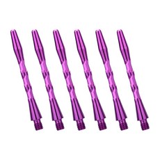 초보자 및 전문 플레이어를 위한 6pcs 알루미늄 다트 스템 다트 샤프트, Purple