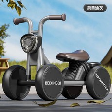 BEIXINGQI 滑行兒童平衡車 莫蘭迪灰 音樂燈光, 莫蘭迪灰滑行車 - 音樂燈光, 1個, 58cm