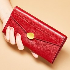 샤샤벨 크로쉐 고급 소가죽 장지갑 리얼 천연 가죽 여성 프리미엄 지갑