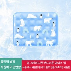 쿨매트 반려동물 쿨방석 소형견 중형견 방수 여름, B. 3040cm극지 세계 블루냉각 요금 강화