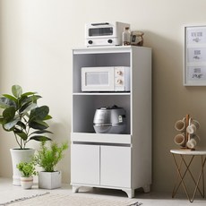 로즈 1200 전자렌지대 다용도 밥통 주방 정리 수납 냉장고 옆 선반장, 화이트