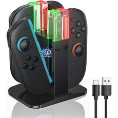 스위치 22025 패드 컨트롤러 충전 도크 NS2 스테이션 램프포스트 LED 표시등 자석 충전기 스탠드 USB 타입-C 케이블 USA, Switch 2 Charger