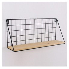 인테리어 벽걸이 선반 블랙, 1개