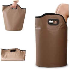 배수구가 있는 접이식 족욕 욕조 손잡이가 휴대용 여행 및 캠핑 물통, 배수구가 있는 접이식 족욕 욕조, 손잡이가 휴대용 여행, 1개, 1개입