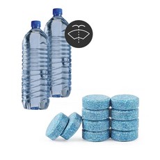 발포 고체 워셔액 물에타는 알약워셔액 대용량 에탄올 미첨가 다용도 유리세척, 10개