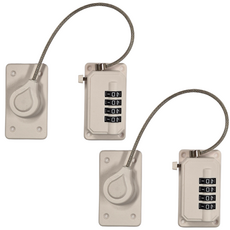 엠에스엠 무타공 냉장고 자물쇠 시건장치 사물함 잠금장치, 2개, 화이트