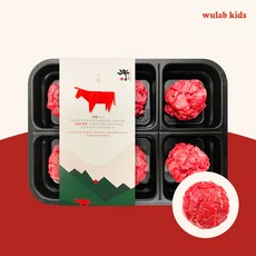 [밥태기 손질한우 200g] 우랩키즈 원뿔 한우암소 1+ 유아식 로스용 반찬용 밥태기 손질한우 단품, 01_4구 밥태기 손질한우 200g, 200g, 1개