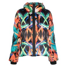 플레인스포츠 보타니컬 프린트 후드 패딩 재킷