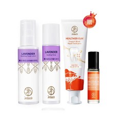 薰衣草肌安舒緩化妝水150mL 薰衣草肌安舒緩保濕乳100mL贈龍血求麗甦醒精油滾珠 齒齦保健龍血修護牙膏120g*1, 1個