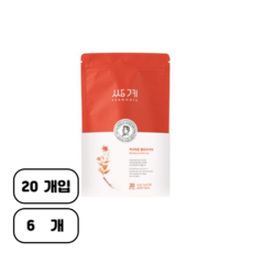 쌍계명차 파우치 홍도라지차 티백, 1.2g, 20개입, 6개, 1.2g