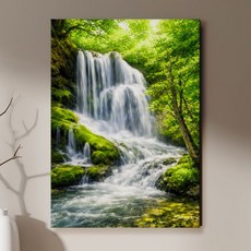 돈들어오는 재물운 폭포그림 액자 물 풍수 인테리어 집들이 개업 선물 거실, 14.금전길 폭포