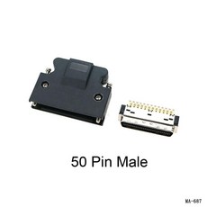 커넥터 핀 플러그 야스카와 델타 서보 모터 드라이브 제어, 색상: 7. 50Pin Male, 1개