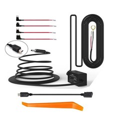 업그레이드된 대시 캠 하드와이어 키트 마이크로 USB 및 미니 하드 와이어 12V-24V ~ 5V 3A (4m(13피트)