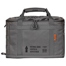 카고컨테이너 커스텀백 M 1개 캠핑가방 다용도 이소가스 부탄가스 수납, 그레이