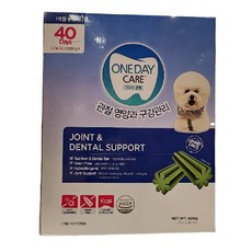 [코스트코] 원데이케어 애견관절&치석케어 관절영양 구강관리 15GX40EA, 40회분, 구강/치석관리, 40개