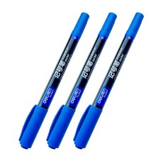 3Pcs 고품질 방수 영구 듀얼 팁 0.5/1.0mm 펜촉 블랙 레드 아트 마커 학생 사무실 편지지, 3pcs blue