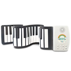 【山野樂器】49鍵手捲鋼琴 USB充電版 薄型矽膠電子琴