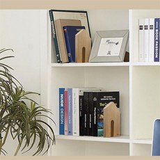 우드 북엔드 책장선반 철재책장