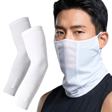 K2 세이프티 쿨핏마스크+ 프리미엄 쿨토시, 1세트, 쿨핏화이트+쿨토시화이트