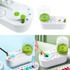 팔레트 일체형 세척통 그림용품 물감팔레트 다용도