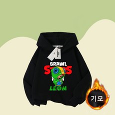 GOYES 브롤스타즈 후드 맨투맨 상의 어린이 겨울 상의 코디 남녀아공용