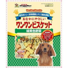 DoggyMan 犬用寡糖添加野菜消臭餅乾 450g, 1個