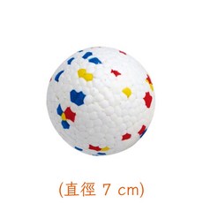 NIDAVELLIR ETPU耐咬無聲狗狗玩具球 寵物爆米花球 安全耐玩, 三原色, 1個