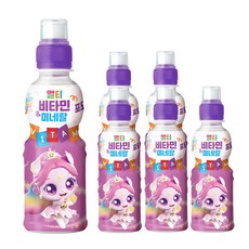 웅진 캐치티니핑 멀티비타민 미네랄 포도맛 음료 오로라핑, 200ml, 6개