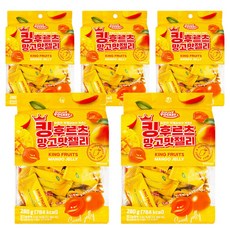 coowy 쿠위 탑젤리 탑후르츠 망고맛 280g, 5개