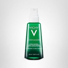VICHY 노마더름 여드름 관리 데일리 모이스처라이저 얼굴용 오일 프리 최대 강도 2% 살리실산 + 히알루론산 비타민 C 블랙헤드 잡티 및 모공 확대를 타겟으로 합니다, 1.7 Fl Oz (Pack of 1), Face Moisturizer