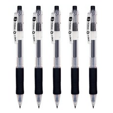 동아 Q노크/큐노크 볼펜, 0.5mm-검정, 5개