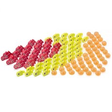 STONE 스톤maier GAMES 게임: Finspan 업그레이드 팩 | 스퀴시 계란과 나무 물고기 토큰 어린 40개 학교 20개 에그 50개(TPR 플라스틱) - Fin, STONE 스톤maier GAMES 게임: Finspa