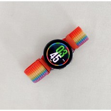 갤럭시워치 호환 스포츠 루프 밴드, 22mm, 레인보우, 1개