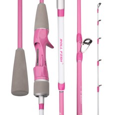 ROLLFISH F155MH-F 1.55m 티타늄 메탈팁 쭈꾸미 낚시대 카본 선상 갑오징어 바다 낚시대 다용도, 핑크색