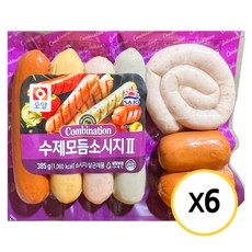 [현대프리마켓] 사조오양 수제 모듬 소시지(냉장), 385g, 6개