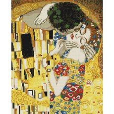 클림트 캔버스 키스 보석십자수 40x50 NWD02EF1, 색상