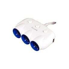 3.1A車用USB充電器 獨立開關雙孔設計 PE007快充插頭 電源擴充配件 手機平板通用, 白色, PE007