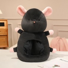 搞怪仿真老鼠保暖裝扮頭套 玩偶演出道具, 1個, 深灰色 50*45cm 0.45kg