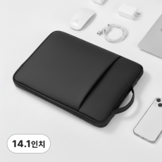 제로필 모서리보호 14인치 16인치 노트북파우치, 1개, 블랙