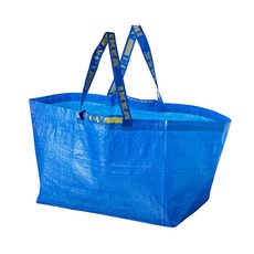 이케아 FRAKTA 프락타 쇼핑백 장바구니(대) 71리터 하중25kg, 블루, 1개